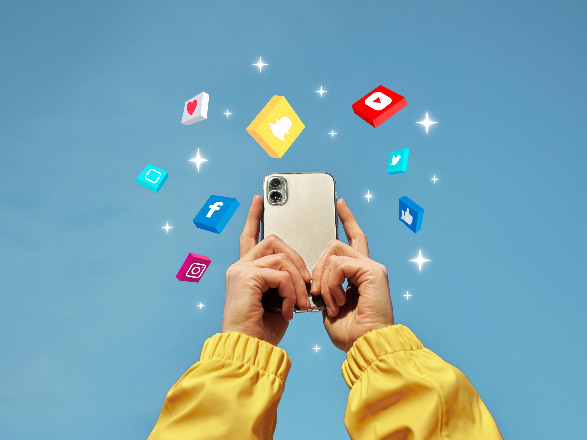 Social Media Kanäle Handy