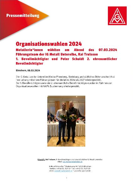 Organisationswahlen 2024 GS Unterelbe